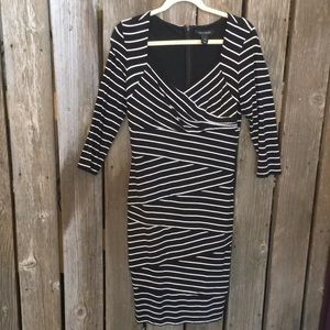 White House Black Market Striped Dress
